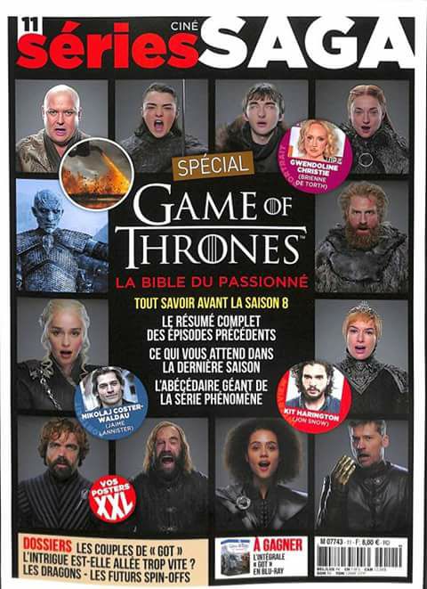 Couverture Mag Magazine Séries Cinéma Game of Thrones Couverture rédaction articles édito traduction relecture correction