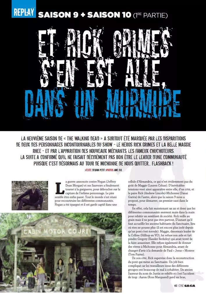 Magazine Séries Cinéma Walking Dead rédaction articles 4 pages traduction relecture correction