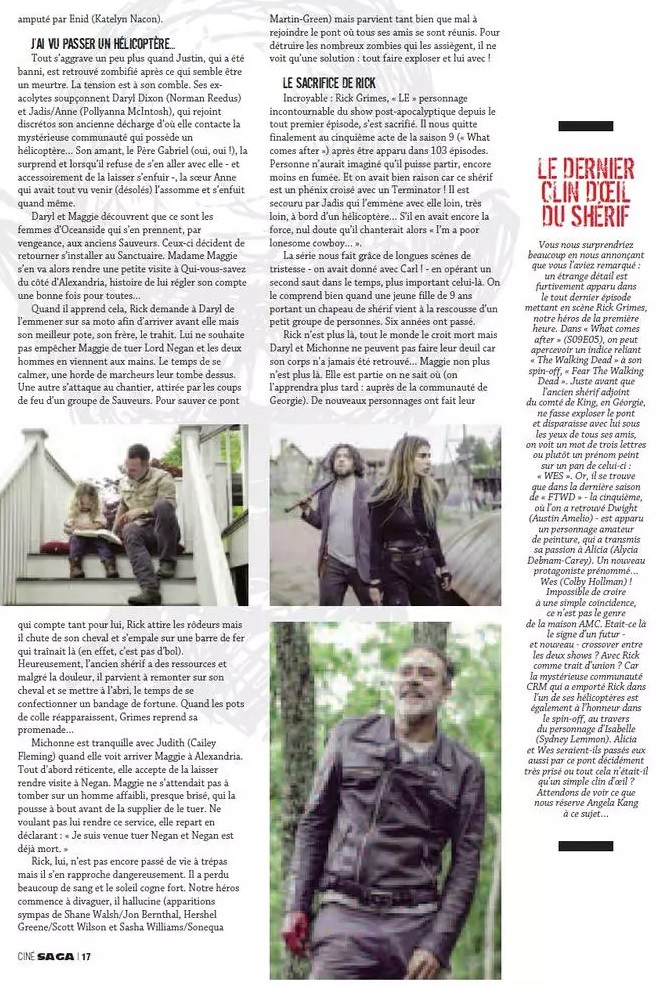 Magazine Séries Cinéma Walking Dead rédaction articles 4 pages traduction relecture correction