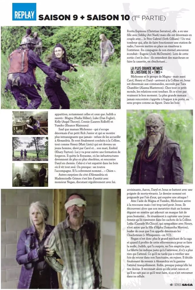 Magazine Séries Cinéma Walking Dead rédaction articles 4 pages traduction relecture correction