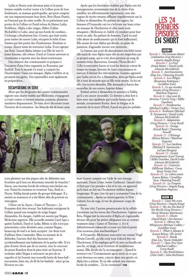 Magazine Séries Cinéma Walking Dead rédaction articles 4 pages traduction relecture correction