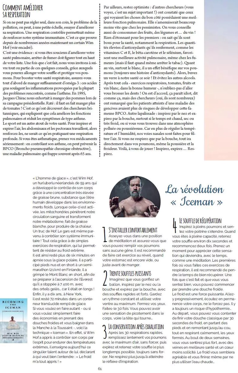 article magazine santé respiration rédaction